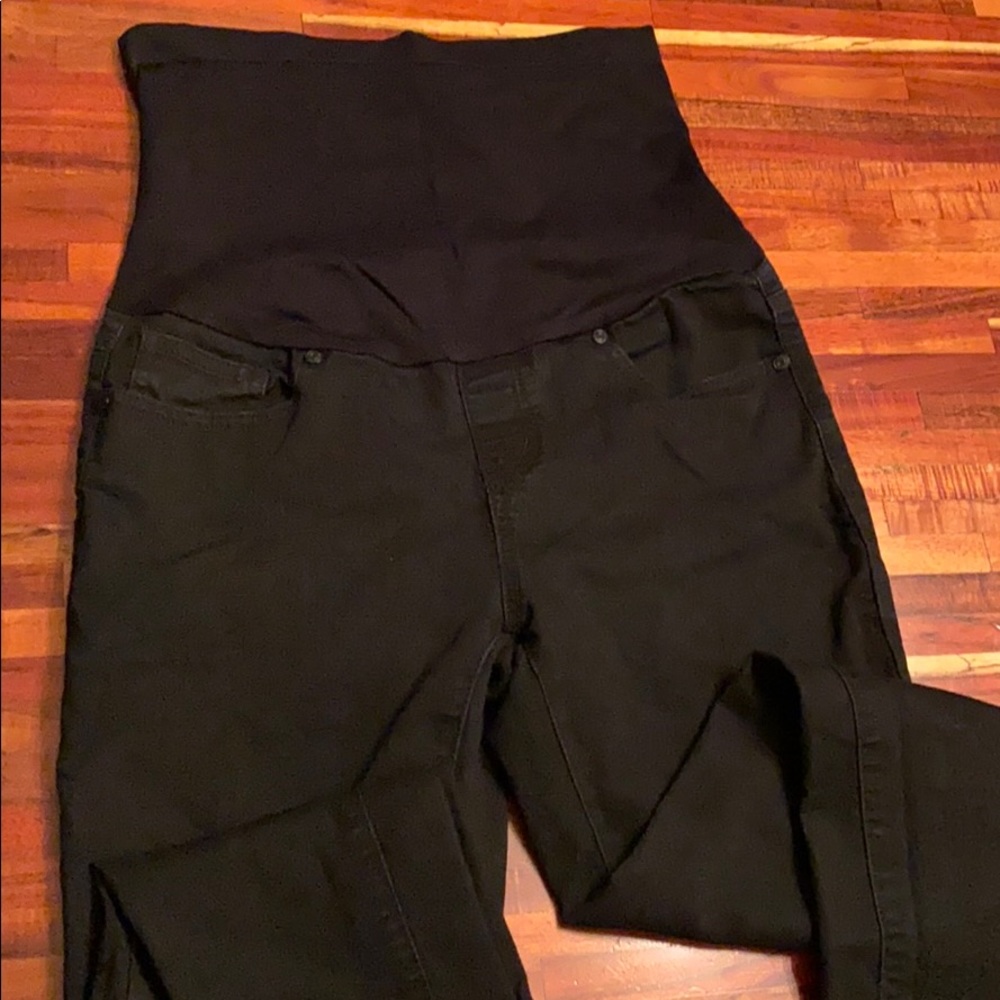 Black Over the belly Maternity Jean